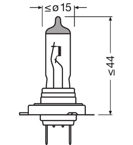 лампа H18 12V 65W OSRAM 64180L - зображення 3