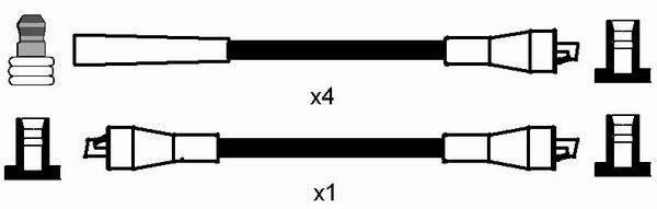 Комплект кабелiв запалювання