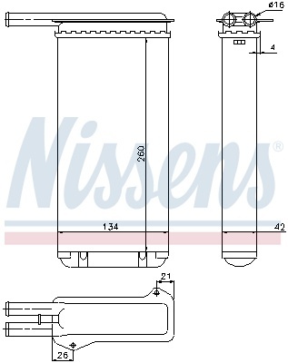пічка FD ESCORT V - VI(90-)1.3(+)[OE 1050091]