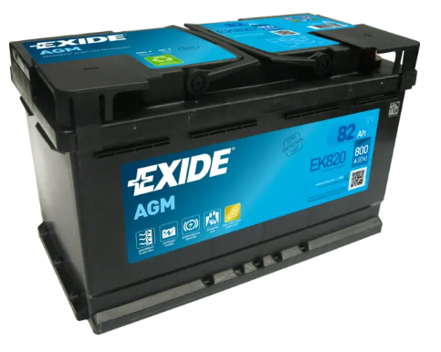 Аккумулятор EXIDE  82Ач 800А AGM (Start-Stop) (L4) (0) Евро правый +