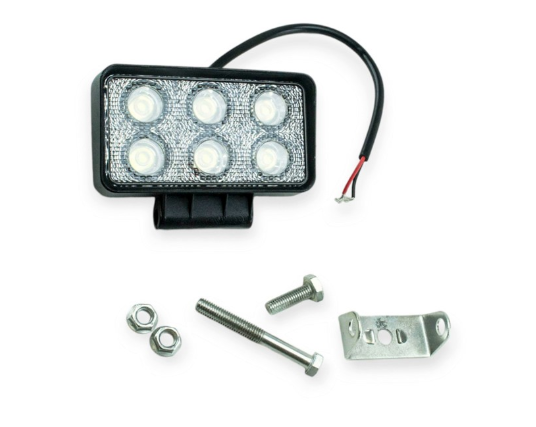 фара дополнительная LED  прямоуг. 110х60х50 (Д/В/Ш) 18W ближний EPISTAR 09T-18W/F3030 - зображення 1