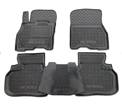 коврики салона Nissan Leaf 2010-2017 борт 2,5см, с перемычкой