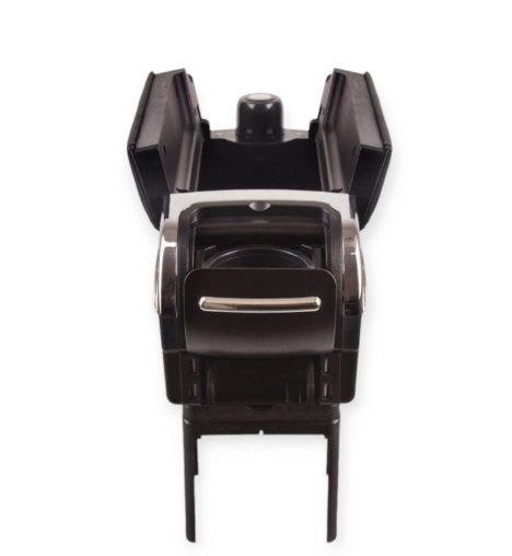 подлокотник - универсальный пластик/кожзам Vitol сдвижной черный HJ48020B - зображення 4