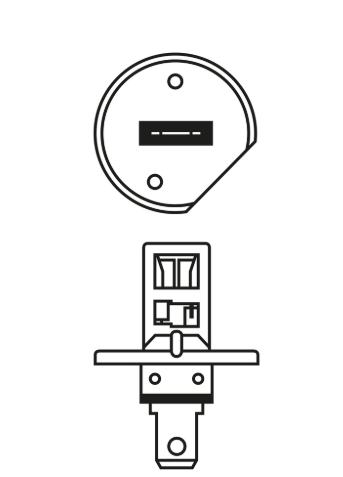 лампа  H1 12V 55 W BOSCH Pure Light коробка 1987302011 - зображення 2