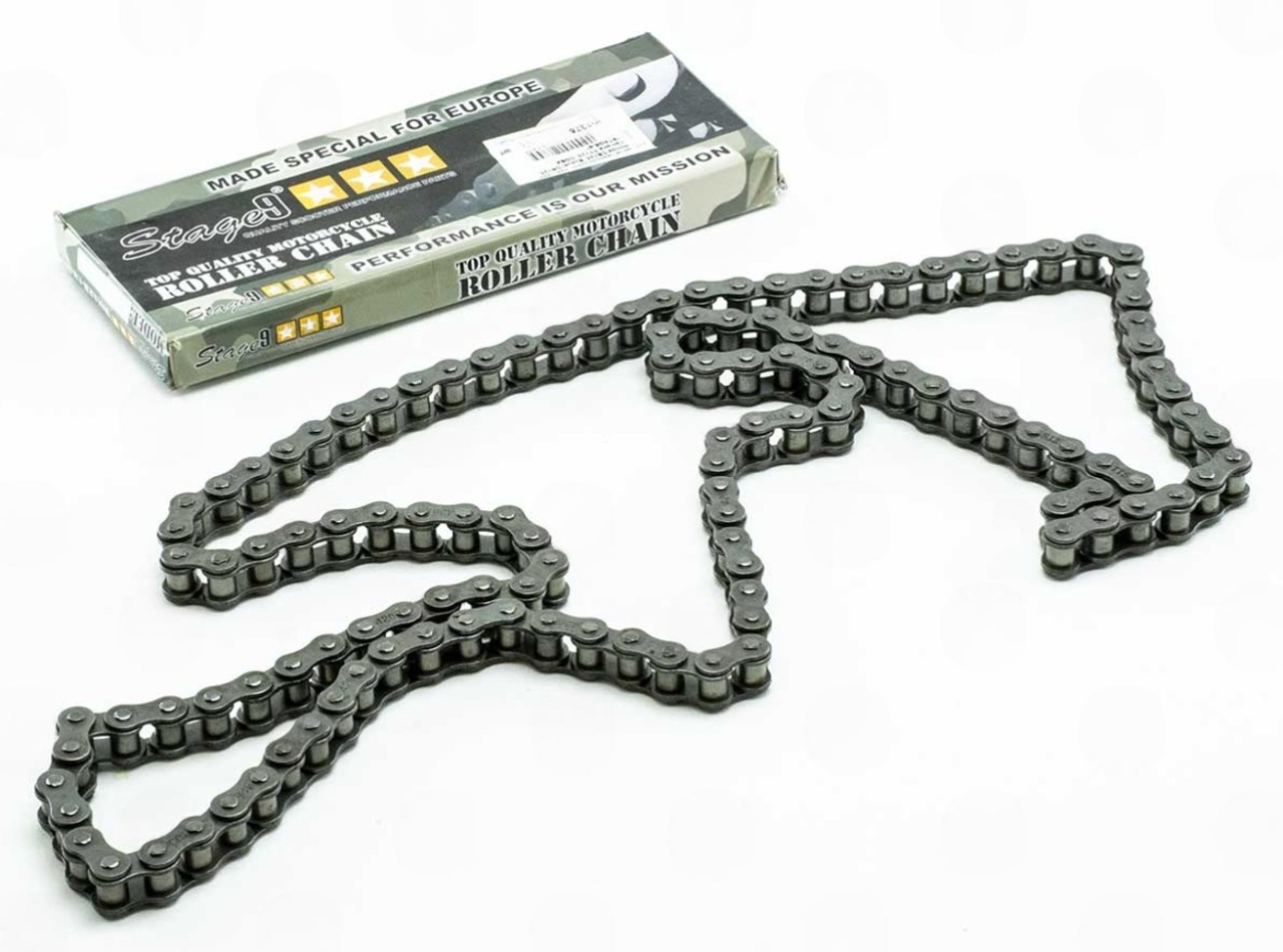 цепь 428-122 Китай Honda CBX150, ZS200GY-A, Suzuki DR125, Yamaha T 105632 - зображення 1