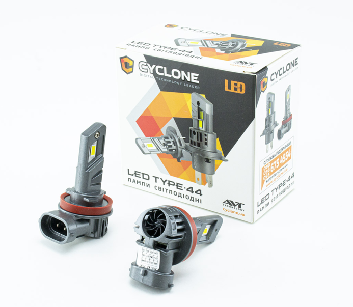лампа LED H8/H9/H11/H16 12V Type 44 25W 5000K 6700L радиатор