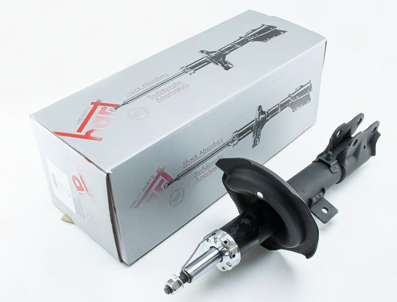 амортизатор пер. Mitsubishi Outlander II, Peugeot 4007 правый R 07->  (HART)