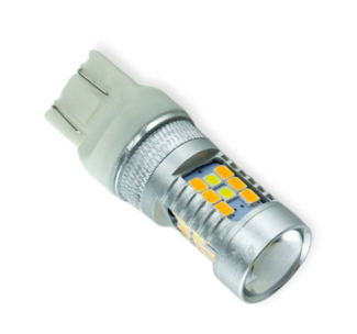 Лампа светодиодная БЦ 12-21+5 WHITE+YELLOW 7443 на TESLA 74742 - зображення 1