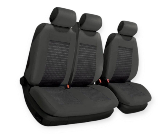 чехлы салона универс. 2+1 передние "ткань" BELTEX Comfort B  черные без подг.