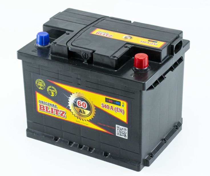Аккумулятор Blitz  60Ач 540А Black (L2) (0) (2 года гар)