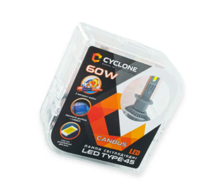 лампа LED H1 12V Type 45 65W 6000K 12000L радиатор с вентилятором+обманка