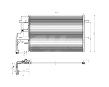 радиатор кондиционера Mazda 3, 5 1.4-2.3i (03-10)  (HART)