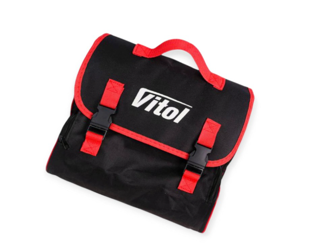 компрессор Vitol  10атм/ 50л/23А/5м шланг спирал с ман. и дефлятором/клемы/сумка K-55 - зображення 3