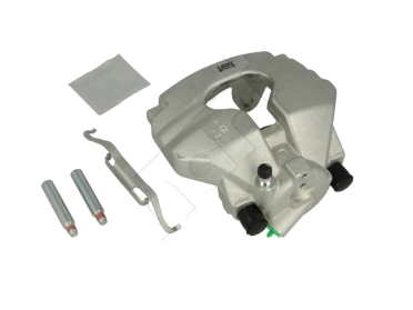 суппорт пер. VW T5, T6, Touareg 02-> (+ к-т напр, смазка, прж.) левый L  (HART)