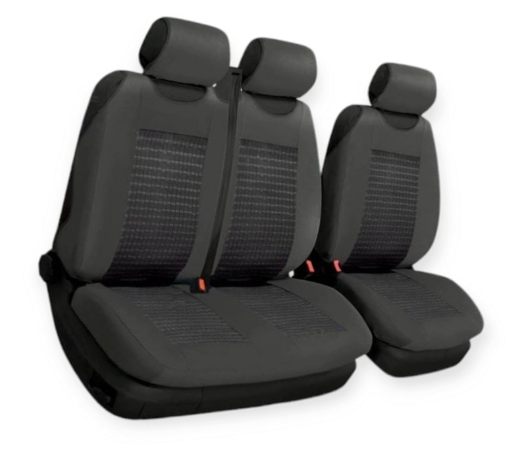 чехлы салона универс. 2+1 передние "ткань" BELTEX Comfort B  серые без подг.