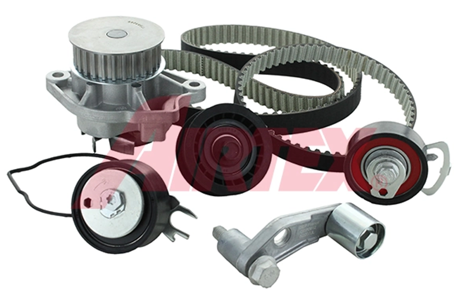 ремкомплект ГРМ (ремень+ролики+помпа) VW/Skoda/Seat 1.4 16V 99->  (AIRTEX)