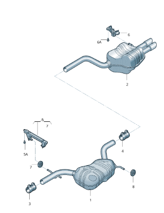 глушитель задний