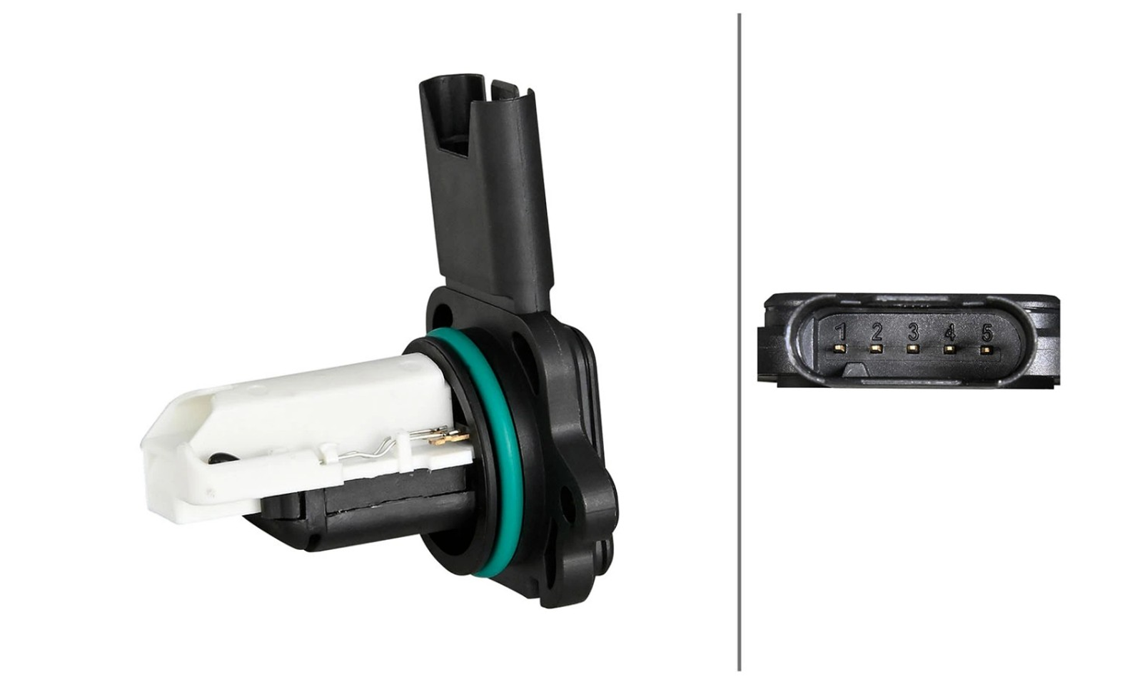 расходомер воздуха BMW 3 (E90), 5 (E60) 2.0-3.0i 01->  (HELLA)