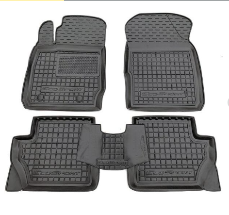 коврики салона Ford Edge 2014-> борт 2,5см, с перемычкой