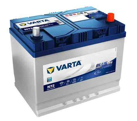 Аккумулятор VARTA  72Ач 760А Asia EFB Blue Dynamic (D26) (0) прав + (2 года гар) низкий Акция!