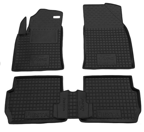 коврики салона Ford Fiesta V 2002-2008 борт 2,5см, с перемычкой