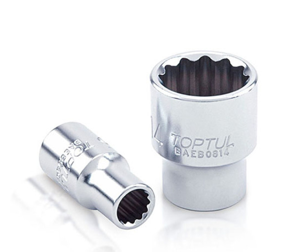 Головка торцева 1/4" 10мм 12-гранна  TOPTUL