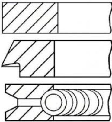 Комплект кілець на поршень