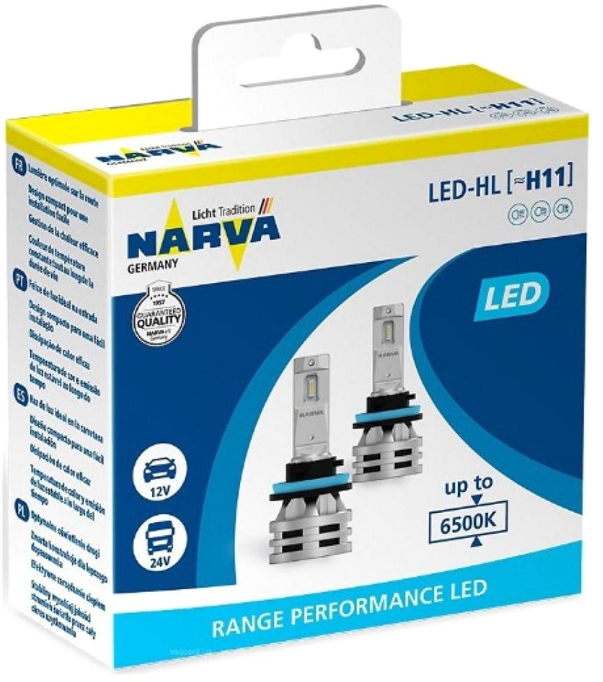 лампа LED H11 12V-24V 6500K 24W NARVA