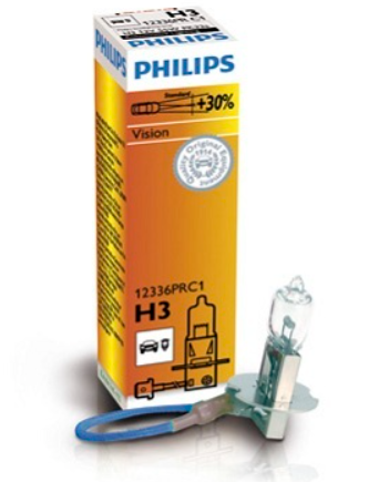 лампа H3 12V 55 W  PHILIPS Premium+30%