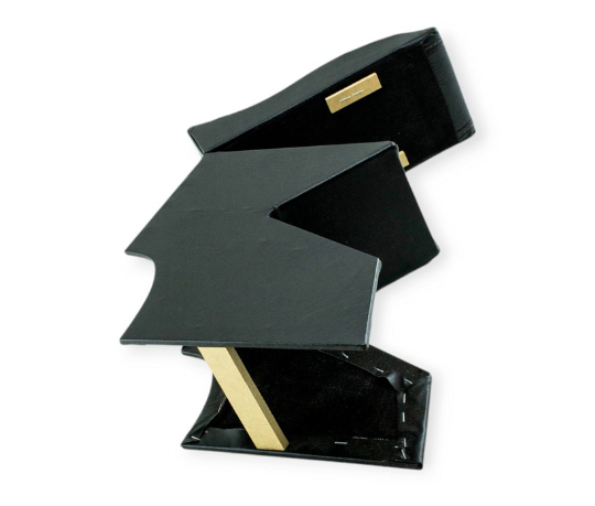 подлокотник ВАЗ 2110  черный  с вышивкой (кожзам)  NEW с изгибом 256111 - зображення 2