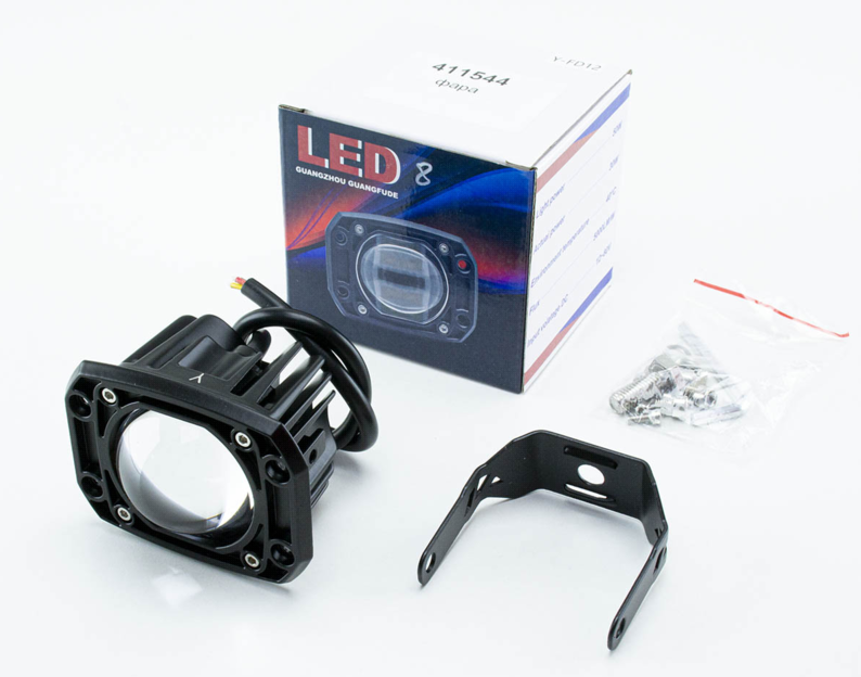 фара дополнительная LED  80х60х20 (Д/В/Ш) 50W