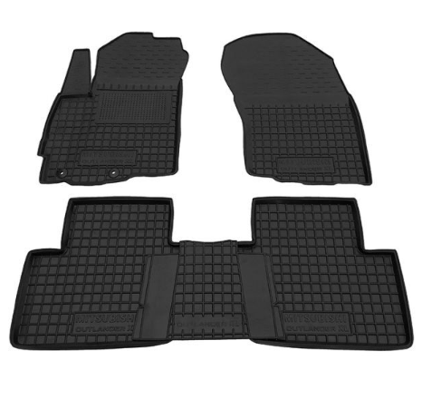 коврики салона Mitsubishi Outlander XL 2007-2015, Peugeot 4007,Citroen C-Crosser борт 2,5см, с перем