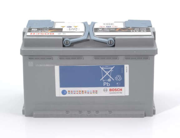 Аккумулятор BOSCH  80Ач 800А AGM (L4) (0) Евро прав + (2 года гар) 0092S5A110 - зображення 2