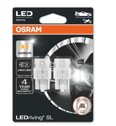 Лампа светодиодная БЦ 12-21+5 YELLOW  1.70W OSRAM