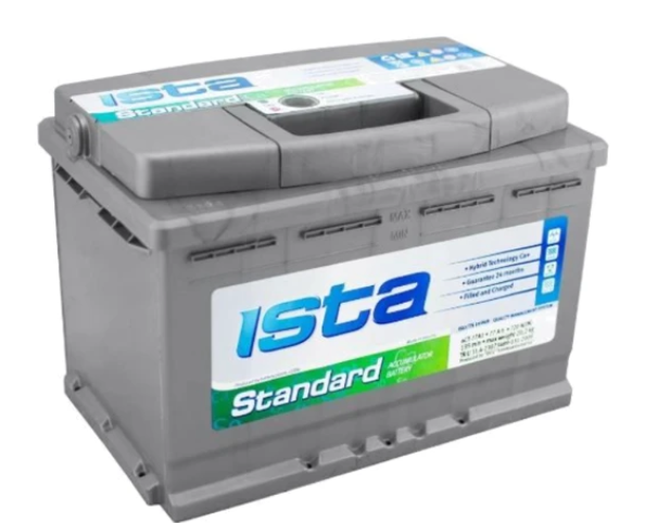 Аккумулятор ISTA  77Ач 720А А2 Standart (L3) (0) Евро прав +