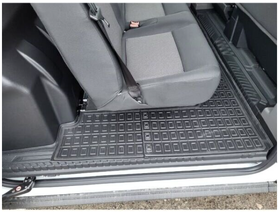 коврики салона Ford Transit 2014-> 1+2 борт 2,5см, (2-й ряд) DoubleCab c 2-х частей 12085 - зображення 2