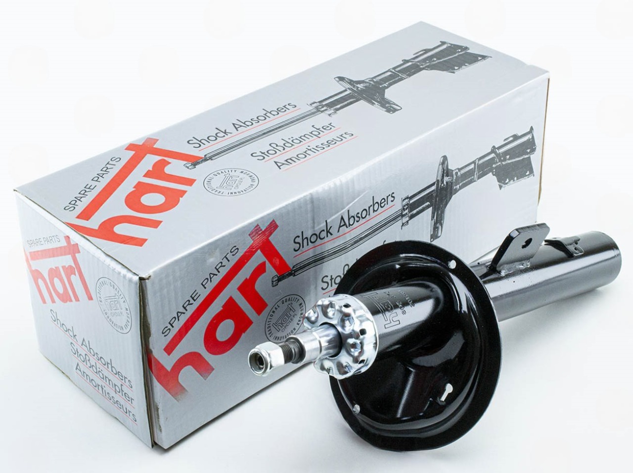амортизатор пер. Citroen Berlingo-Peugeot Partner (96-02) левый L масло  (HART)