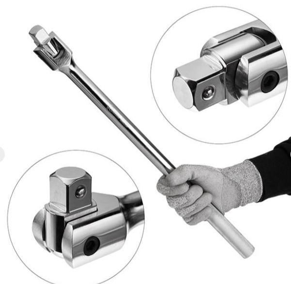 вороток с шарниром  3/4"  480 мм CrV Intertool ET-1037 - зображення 2