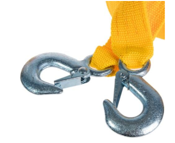 трос буксир. лента   2 т х 4,0м х 40мм крюк/оранж/кулек Штурмовик ТРШ-240-2-1 - зображення 2