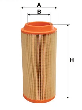 фильтр возд. JOHN DEERE 5000; MERCEDES O 405  (WIX)