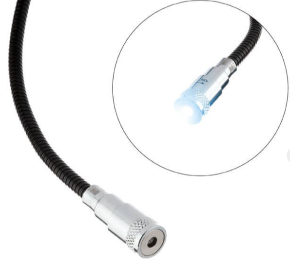 захват деталей (извлекатель) с магнитом гибкий (андрюшка) 565мм с LED подсветкой, 2,25кг Intertool ET-1010 - зображення 2