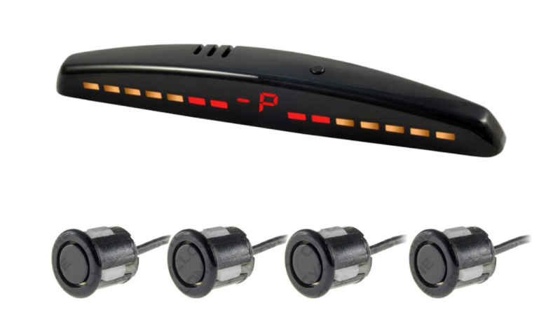 парктроник 4 датчика 18,5 мм Cyclone SV-4M LED дисплей-шкала/звук. сигнал/черный