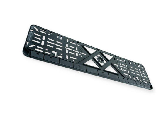 рамка под номер книжка  "HONDA"  рельефная хром улучшенная HONDA  SPR - зображення 2