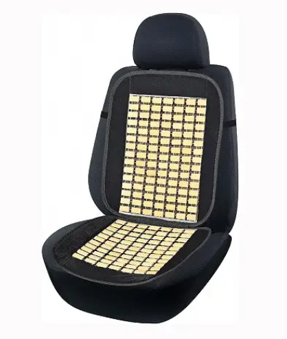 накидка на сиденье Elegant  плоская массажная косточка 44х 94см черная