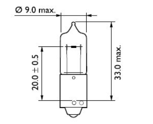 лампа A 12V HY21W BAW9s PHILIPS Yellow 12146CP - зображення 2