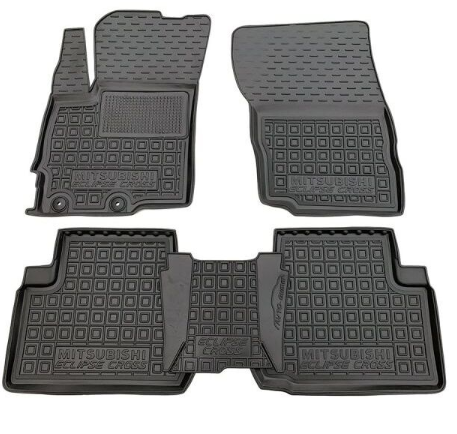 коврики салона Mitsubishi Eclipse Cross 2017-> борт 2,5см, с перемычкой