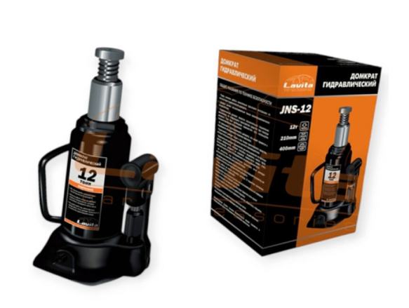 домкрат гидравл. 12Т 210-400мм  (коробка) Lavita