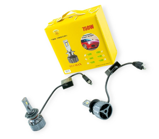 лампа LED H7 12V-24V TF3 6500K 65W радиатор+вентилятор+обманка