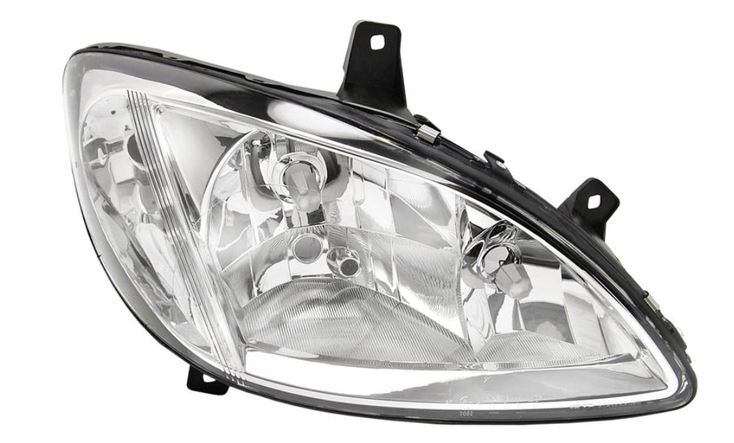 Фара прав. H7/H7/H7 з поворотником, авт. регул. [DEPO]