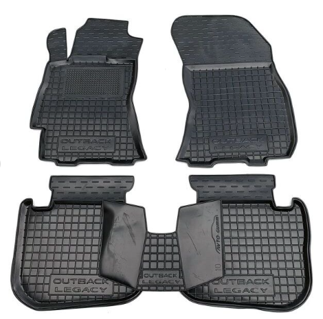коврики салона Subaru Legacy, Outback 2010-2014 борт 2,5см, с перемычкой